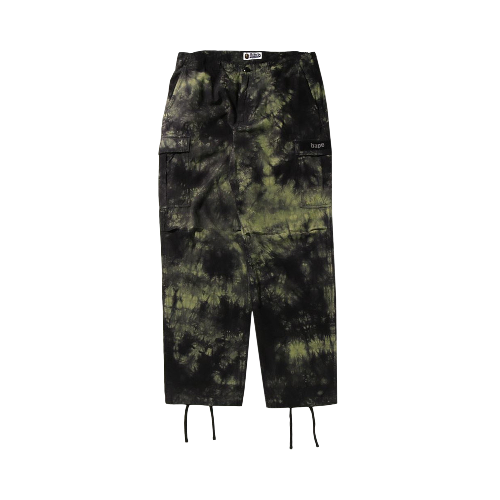 Pre-owned Bape Tie Dye Relaxed Fit 6 Pocket Pants 'black'