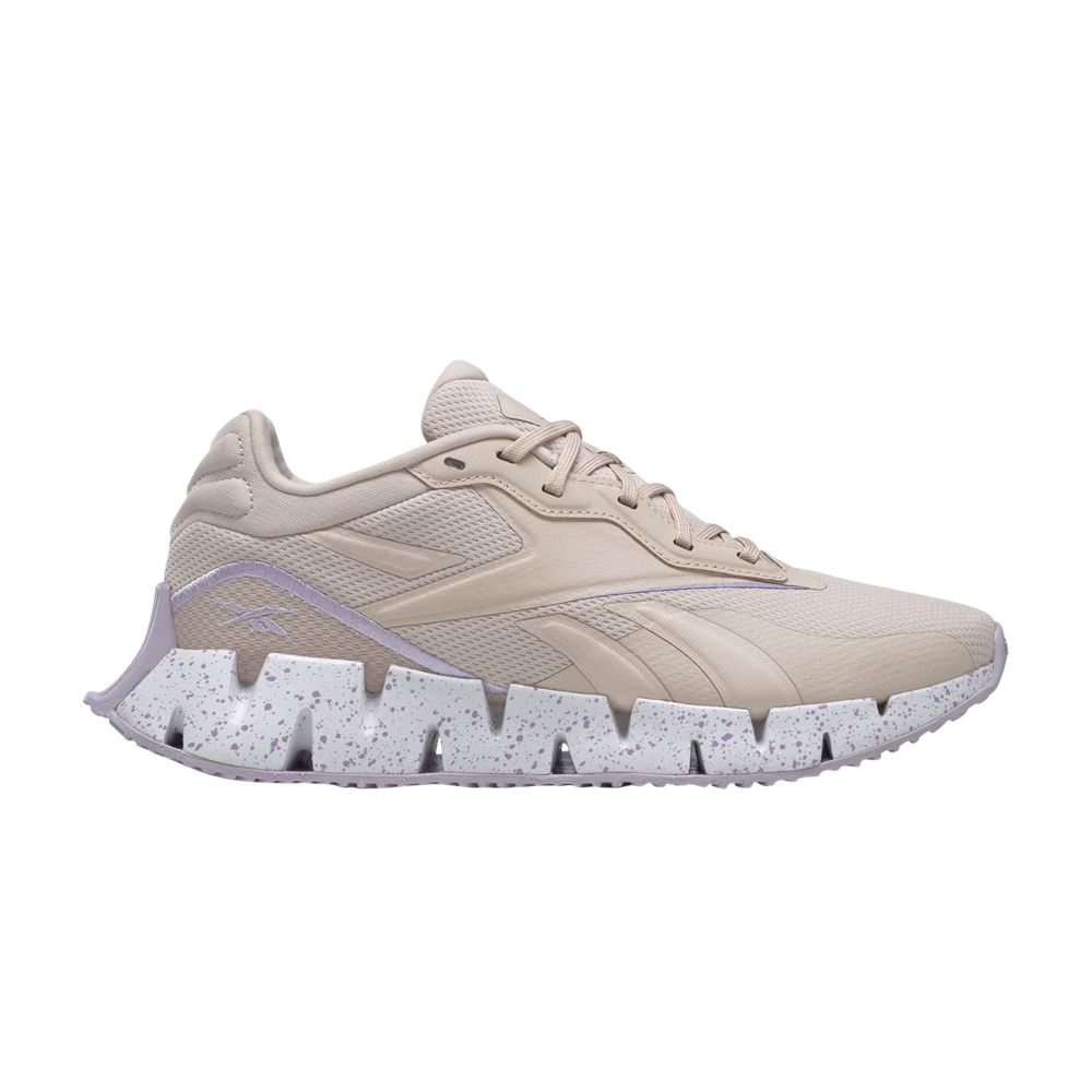 Pre-owned Reebok Wmns Zig Dynamica 4 'soft Ecru Purple Oasis' In Tan