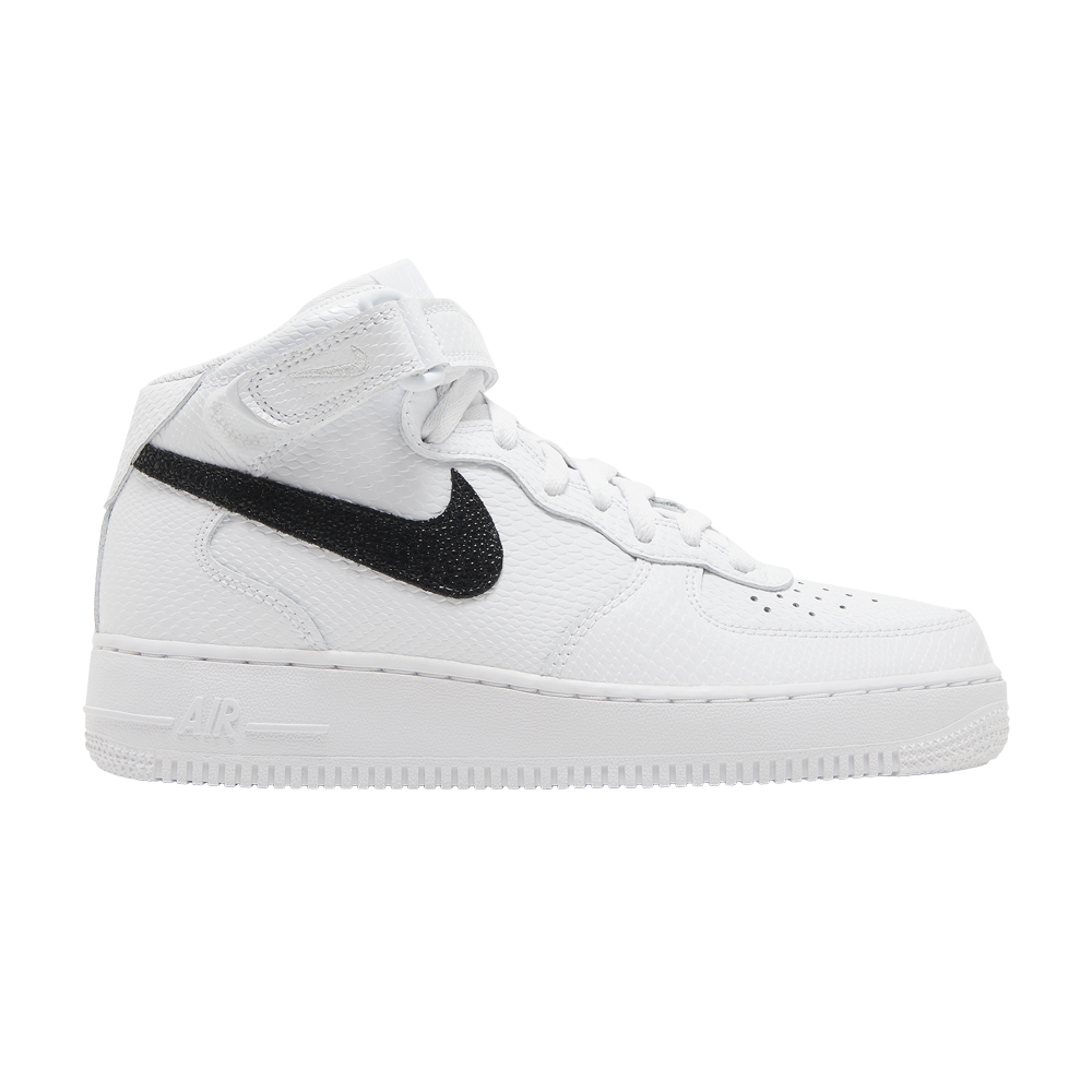 Pre-owned Nike Wmns Air Force 1 '07 Mid 'white Snakeskin'