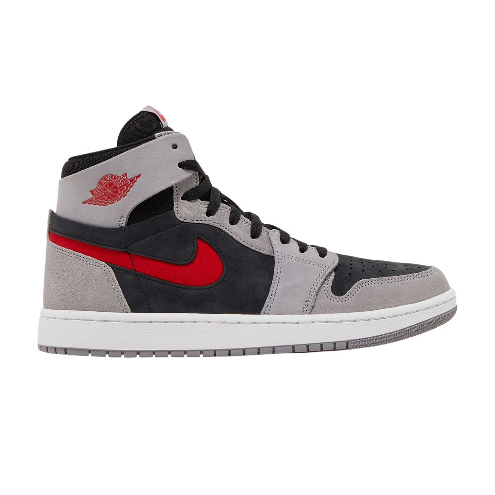 Air Jordan 1 High Zoom Comfort 2 'Cement Fire Red' | Grey | Men's Size 9.5