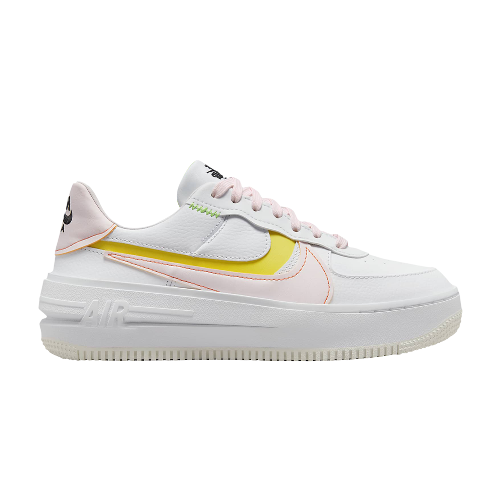 Pre-owned Nike Wmns Air Force 1 Plt.af.orm 'white Pearl Pink'