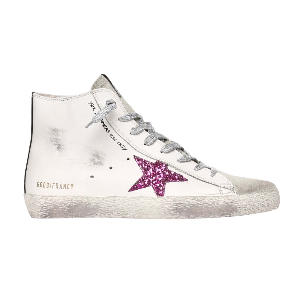 Pre-owned Golden Goose Wmns Francy High 'for Dreamers Use Only' | White | Women's Size 41