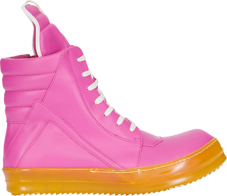 Rick Owens EDFU Geobasket Hot Pink Lemon Clear