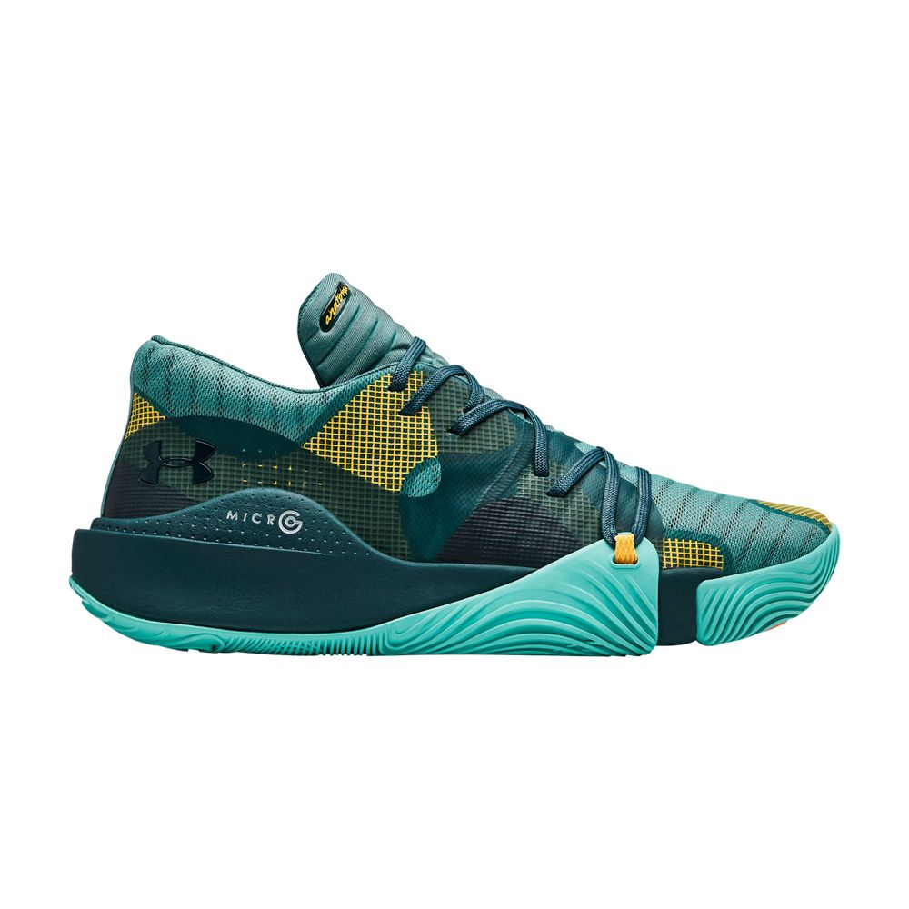 Under Armour Anatomix Spawn Low 'Aqua Yellow' | Teal | Men's Size 8.5 - 3021263-300
