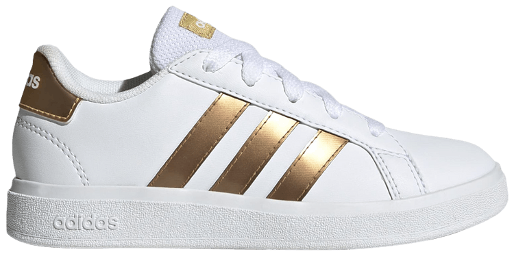 Adidas Grand Court J White Matte Gold
