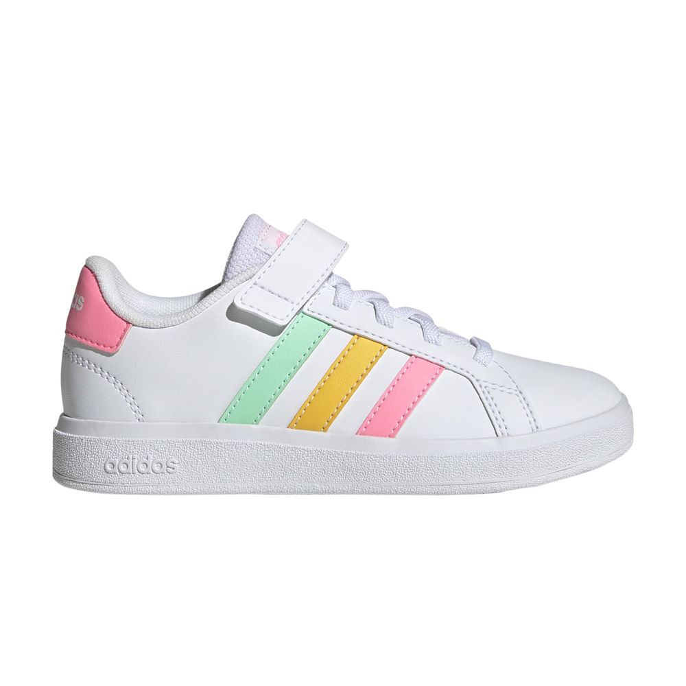 Pre-owned Adidas Originals Adidas Grand Court 2.0 Little Kid 'white Multi-color' | Kid's Size 10.5