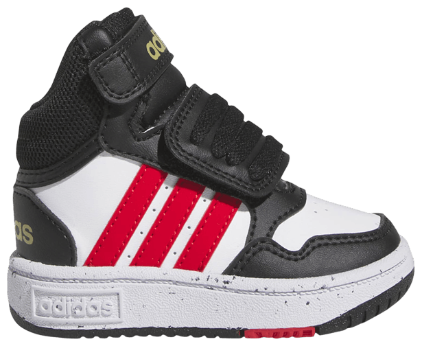 Adidas Hoops Mid I Black White Vivid Red