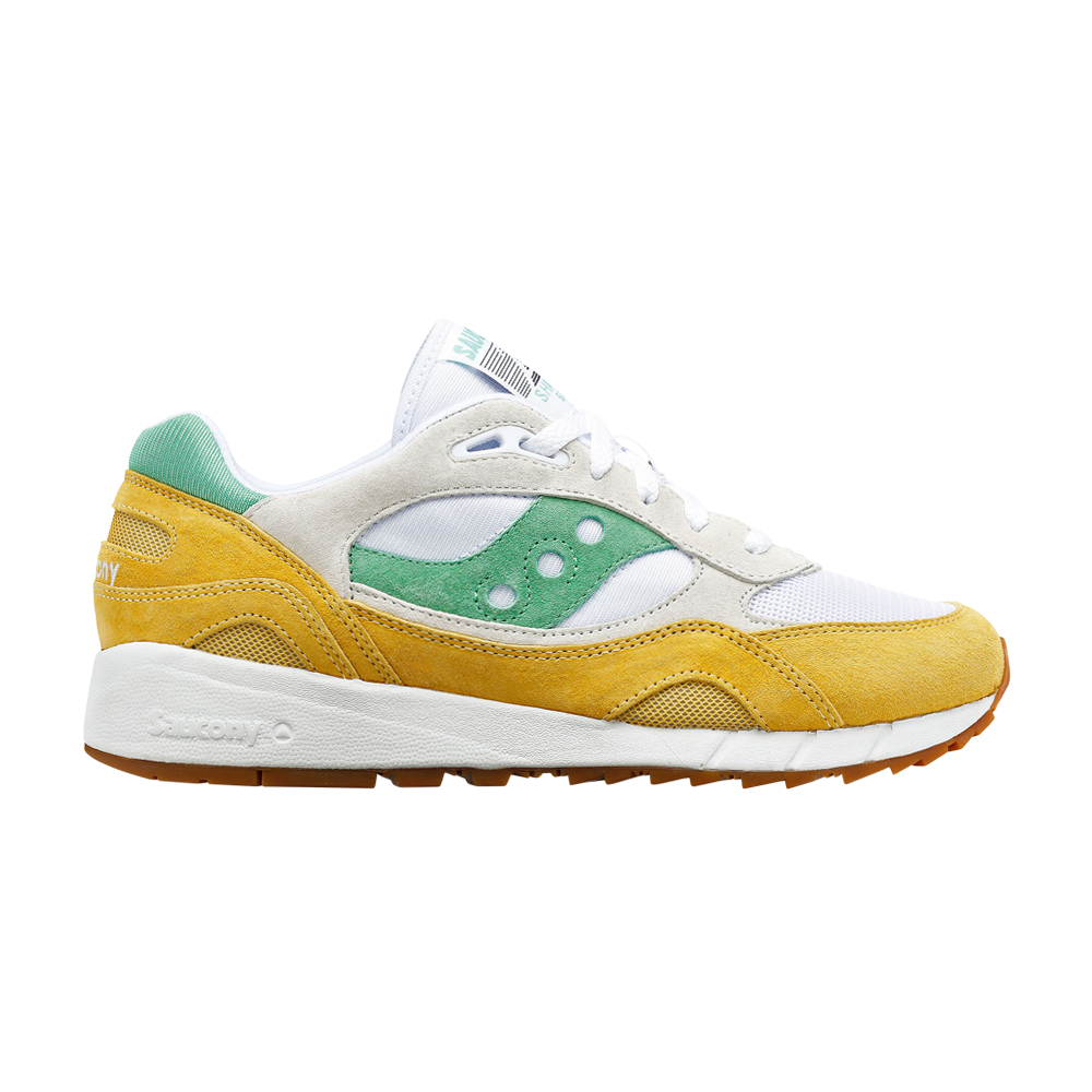 Pre-owned Saucony Shadow 6000 'white Green Mustard'