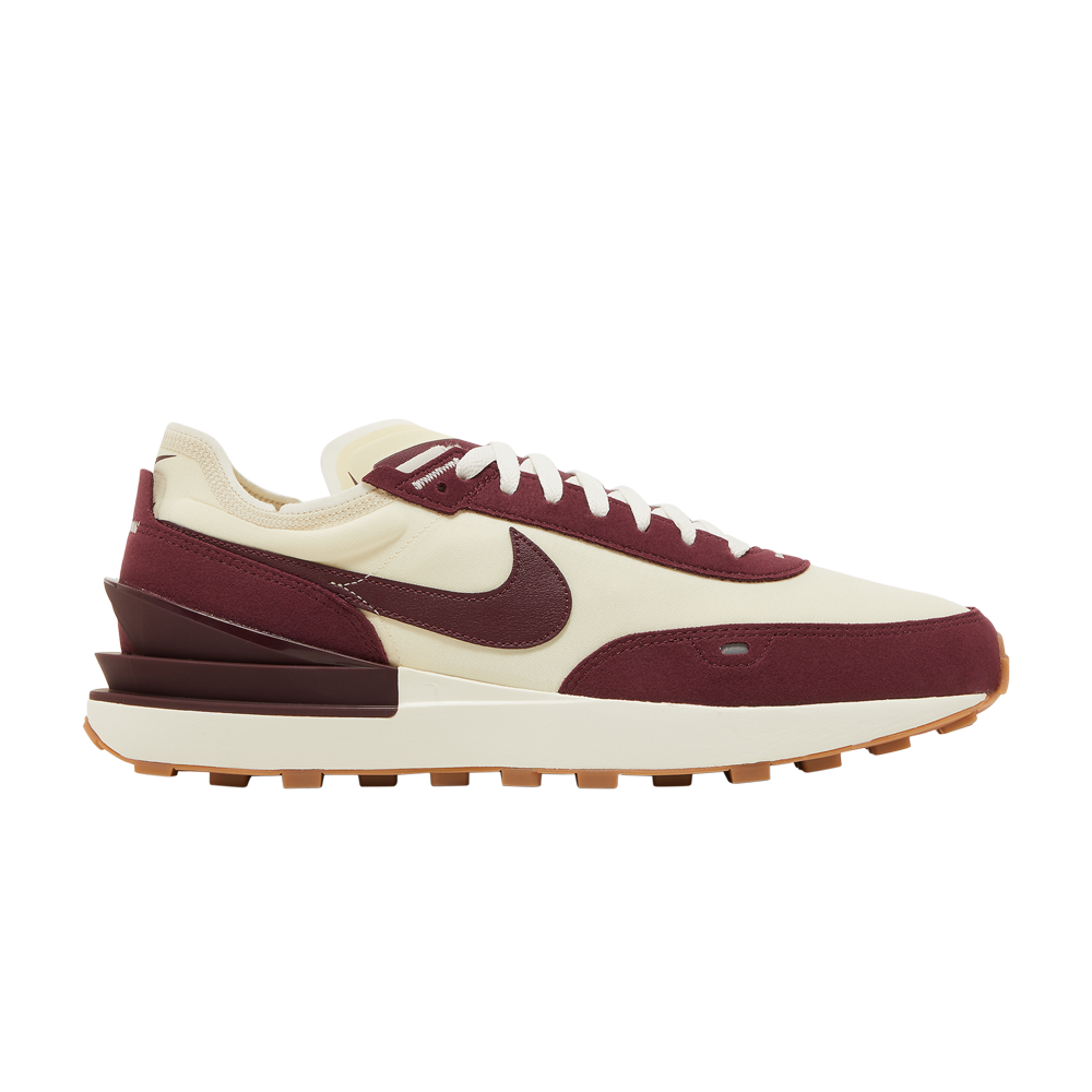 Pre-owned Nike Waffle One Se 'night Maroon' In Cream