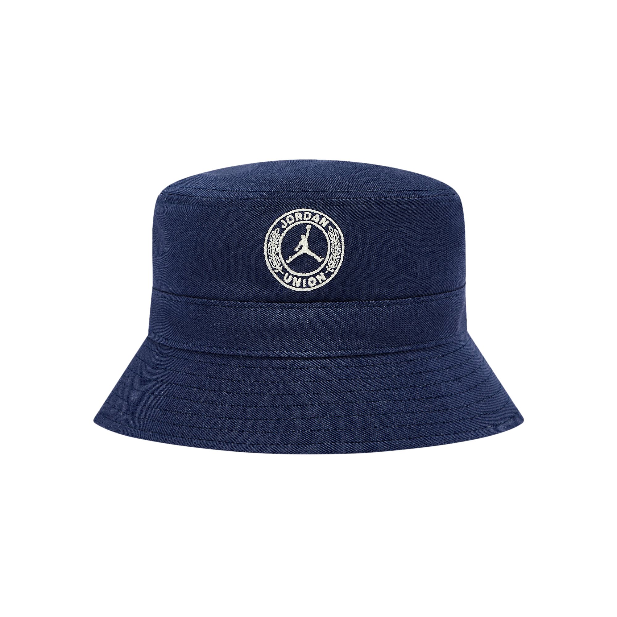 Pre-owned Air Jordan X Union Bucket Hat 'college Navy/coconut Milk' In Blue