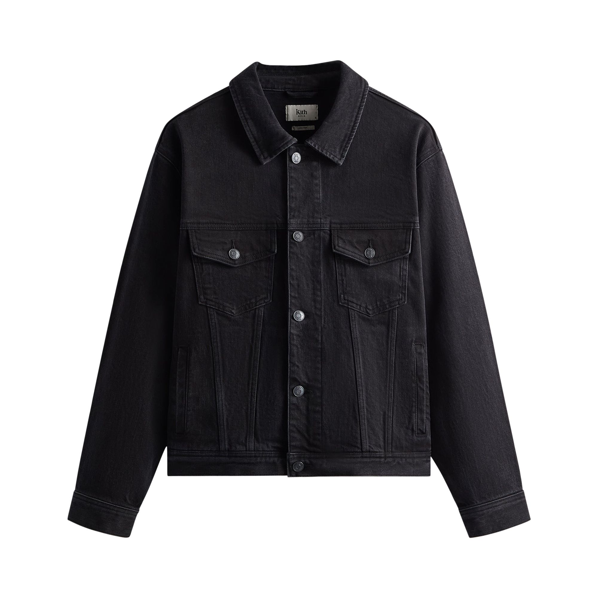 Pre-owned Kith Centre Denim Jacket 'black' | Men's Size Xl