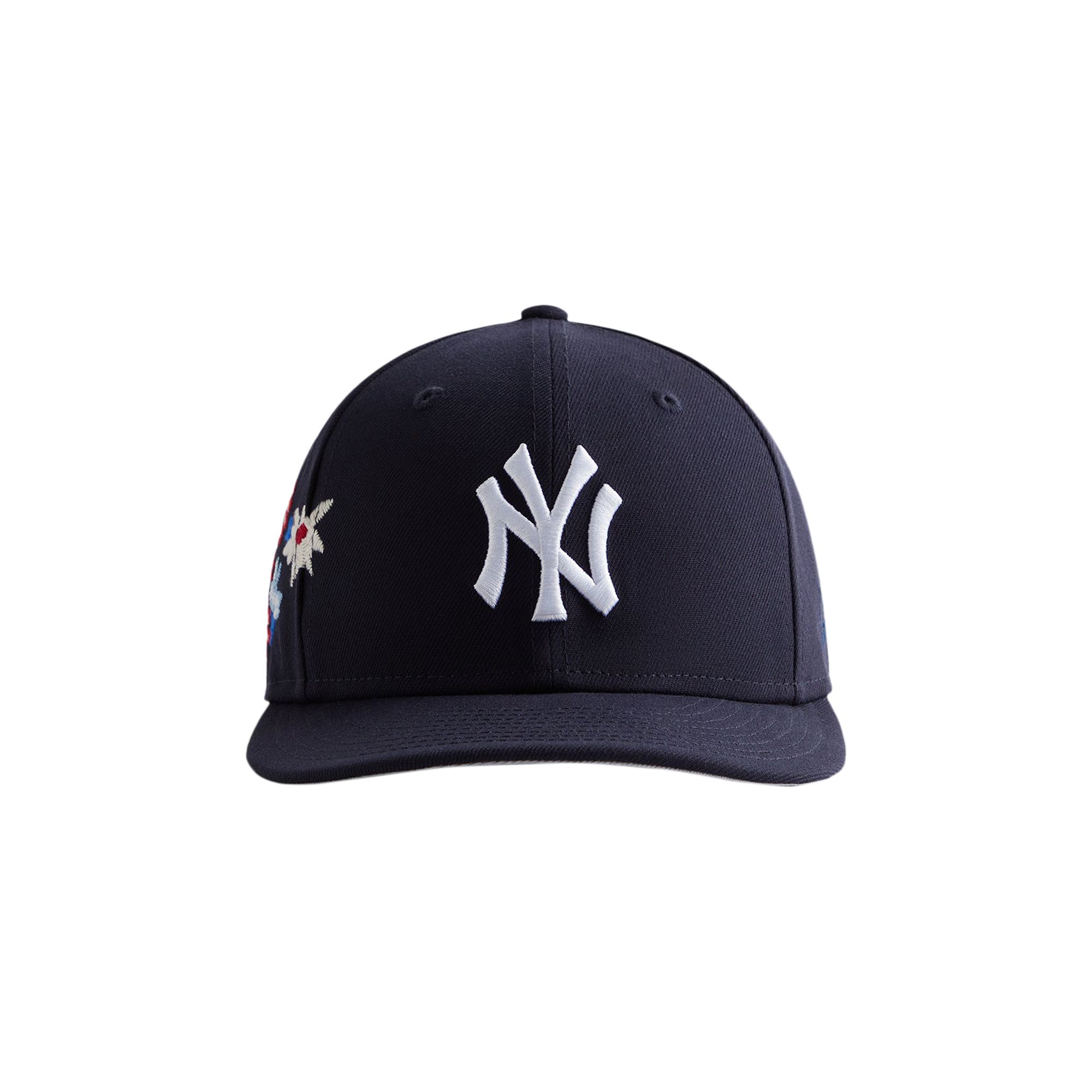 Pre-owned Kith & New Era For Yankees Floral 59fifty Low Profile 'nocturnal' | Black | Men's Size 7