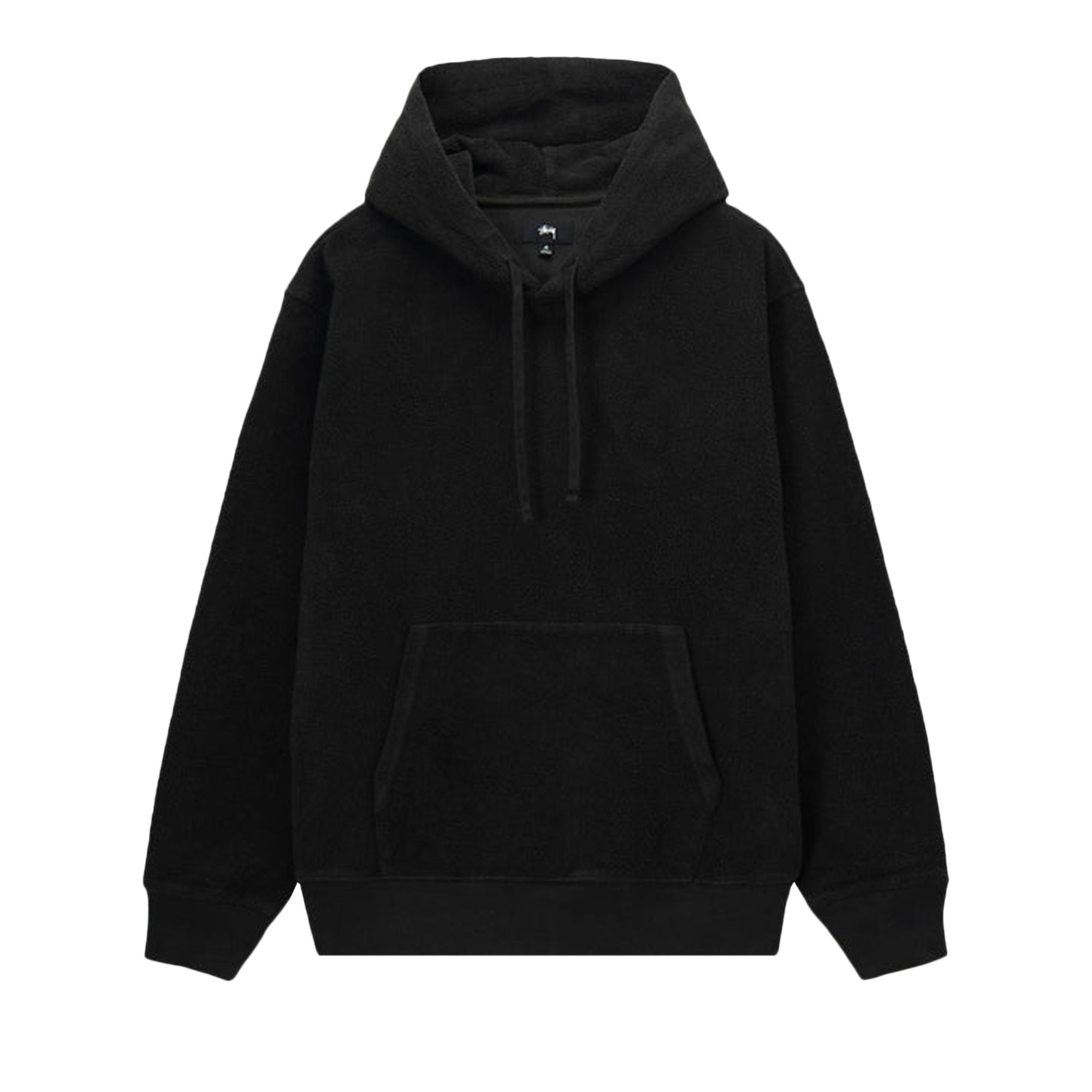 Pre-owned Stussy Inside Out Fleece Hoodie 'black'