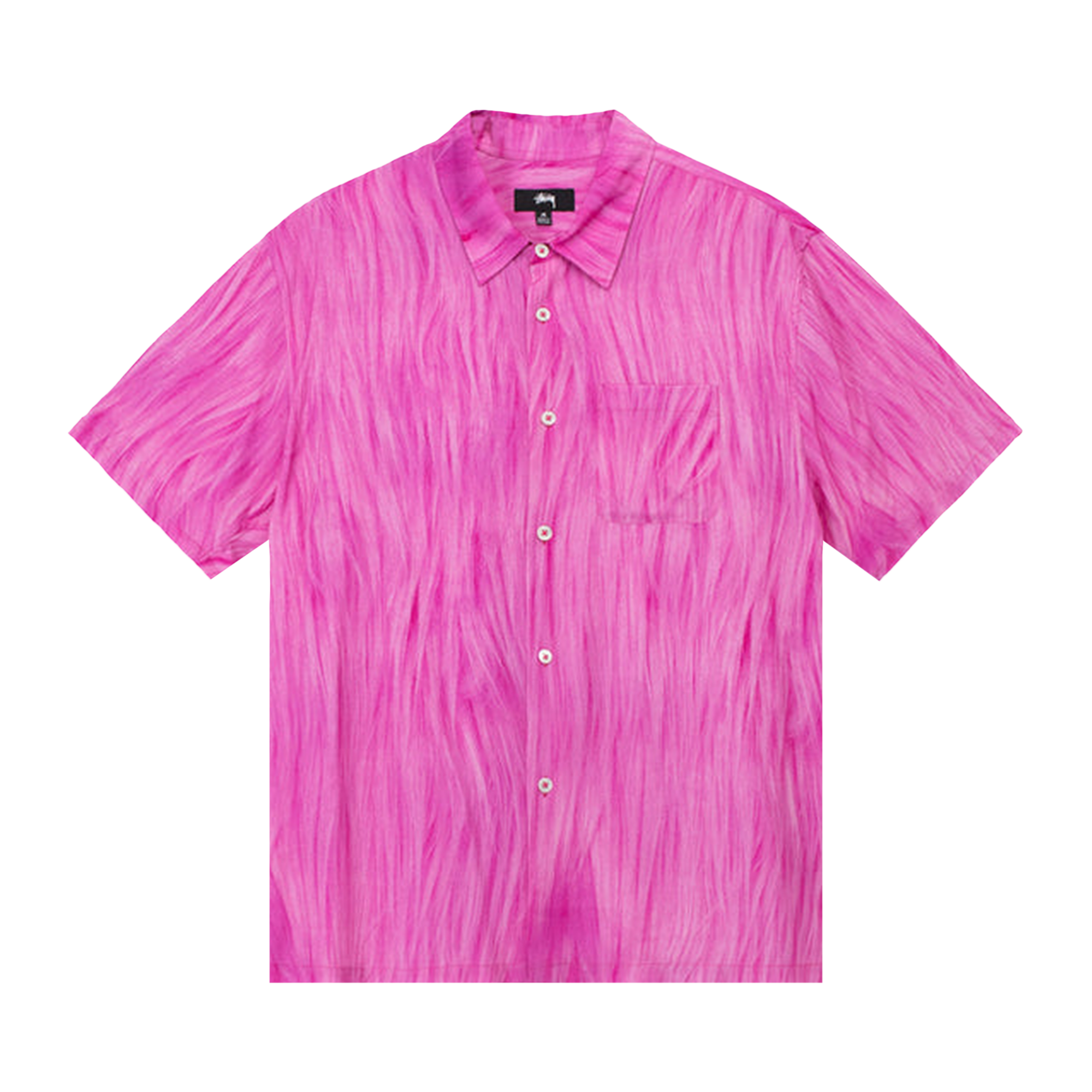 Pre-owned Stussy Fur Print Shirt 'pink'