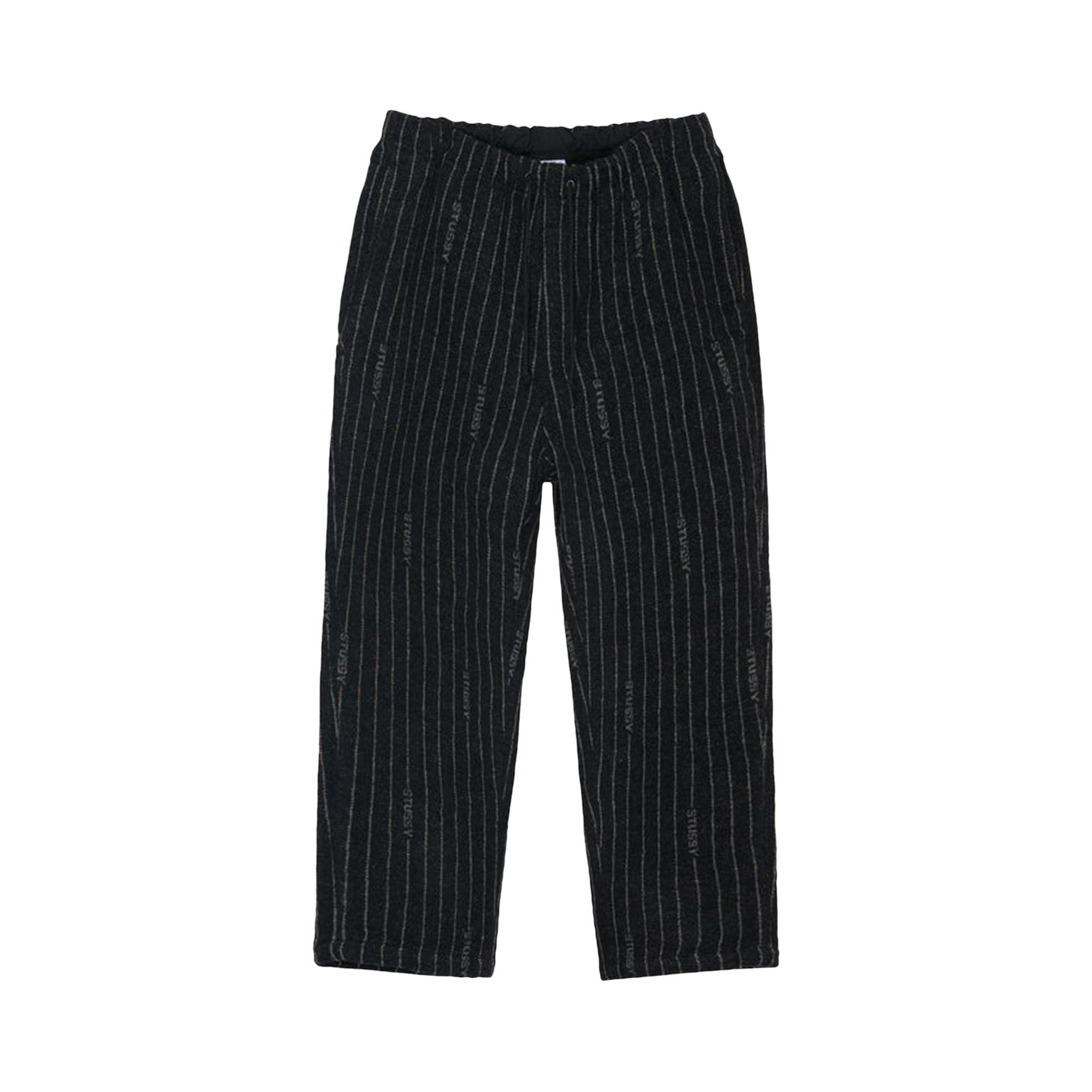 Pre-owned Stussy X Nike Stripe Wool Pant 'black'
