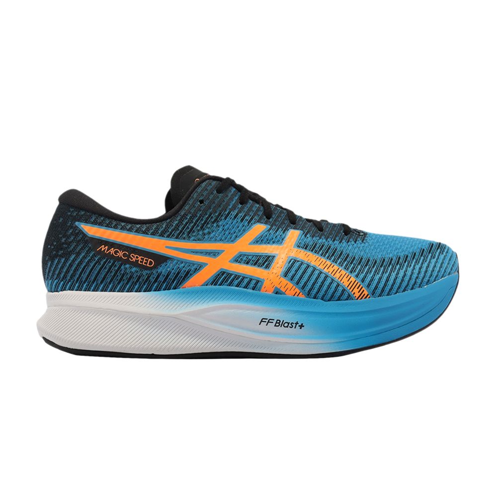 Pre-owned Asics Magic Speed 2 2e Wide 'island Blue Orange Pop'