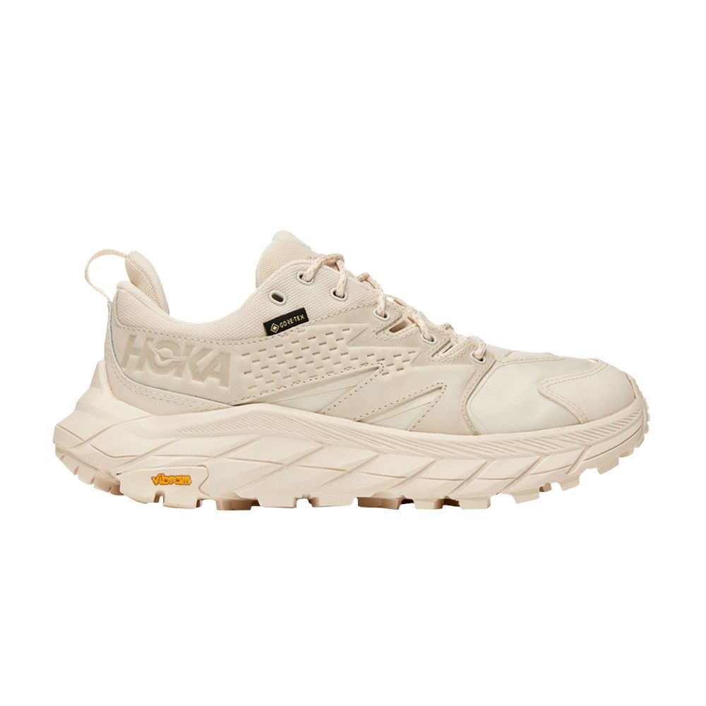Pre-owned Hoka Wmns Anacapa Low Gore-tex 'eggnog Shifting Sand' In Cream