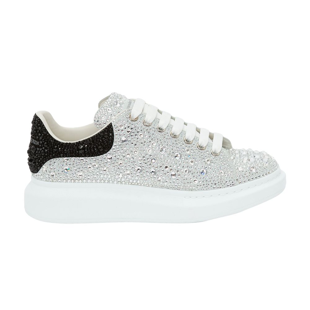 Pre-owned Alexander Mcqueen Oversized Sneaker 'crystal Embellished - White Black' | Men's Si