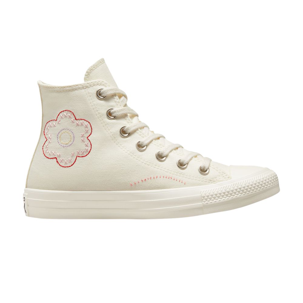 Pre-owned Converse Wmns Chuck Taylor All Star High 'crafted Patchwork' In Cream