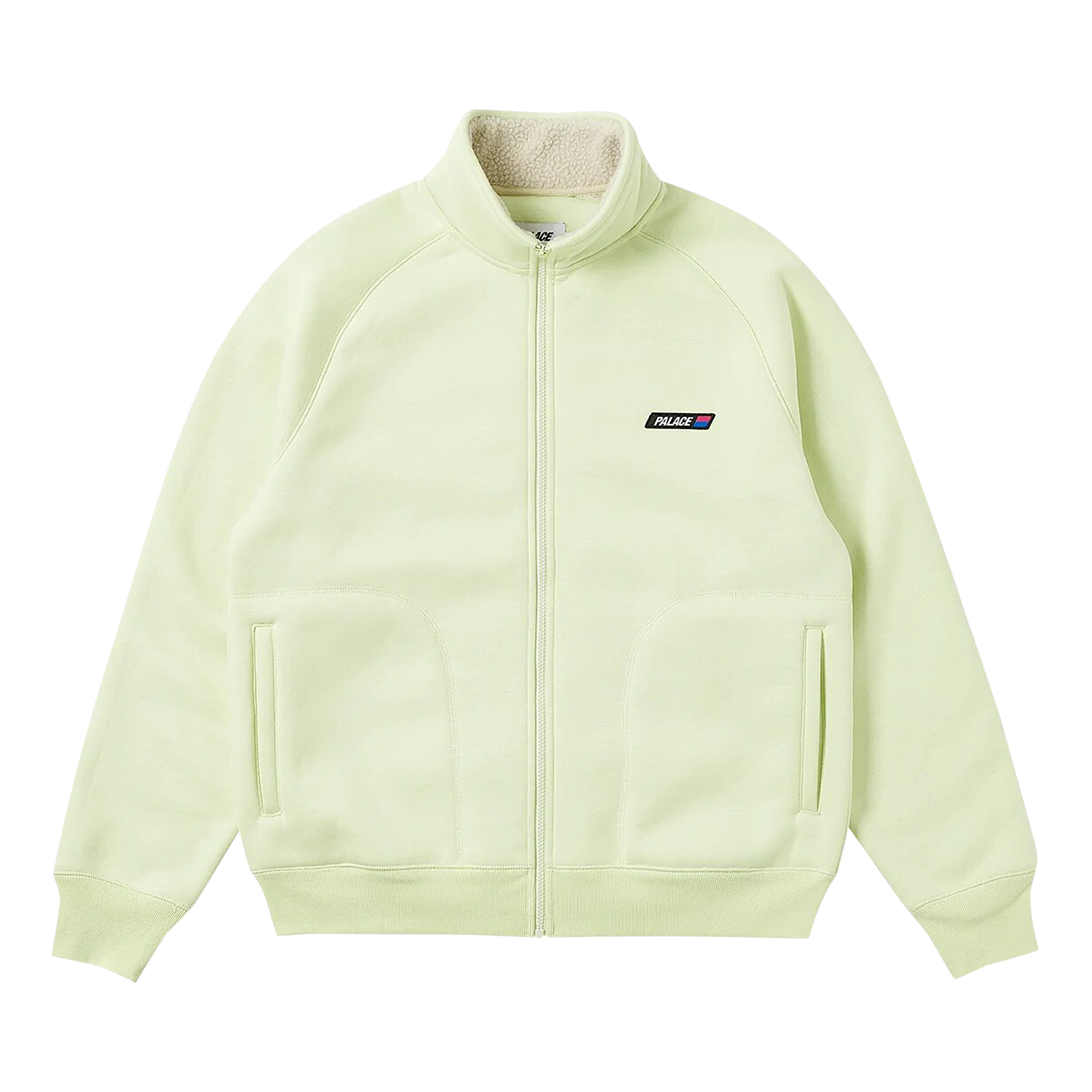 Pre-owned Palace Fleece Bonded Full Zip 'mojito' In Green