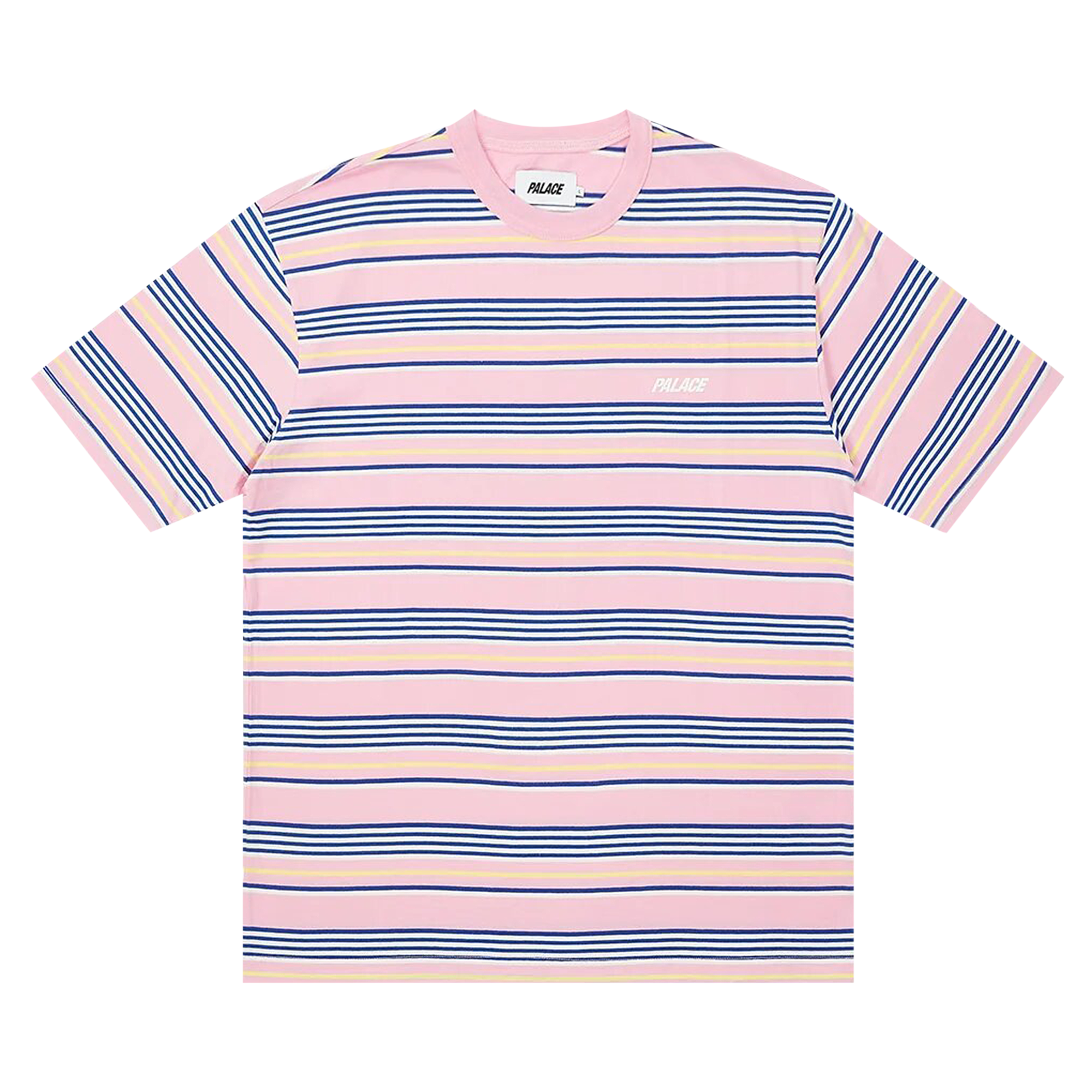 Pre-owned Palace Stripe T-shirt 'pink'