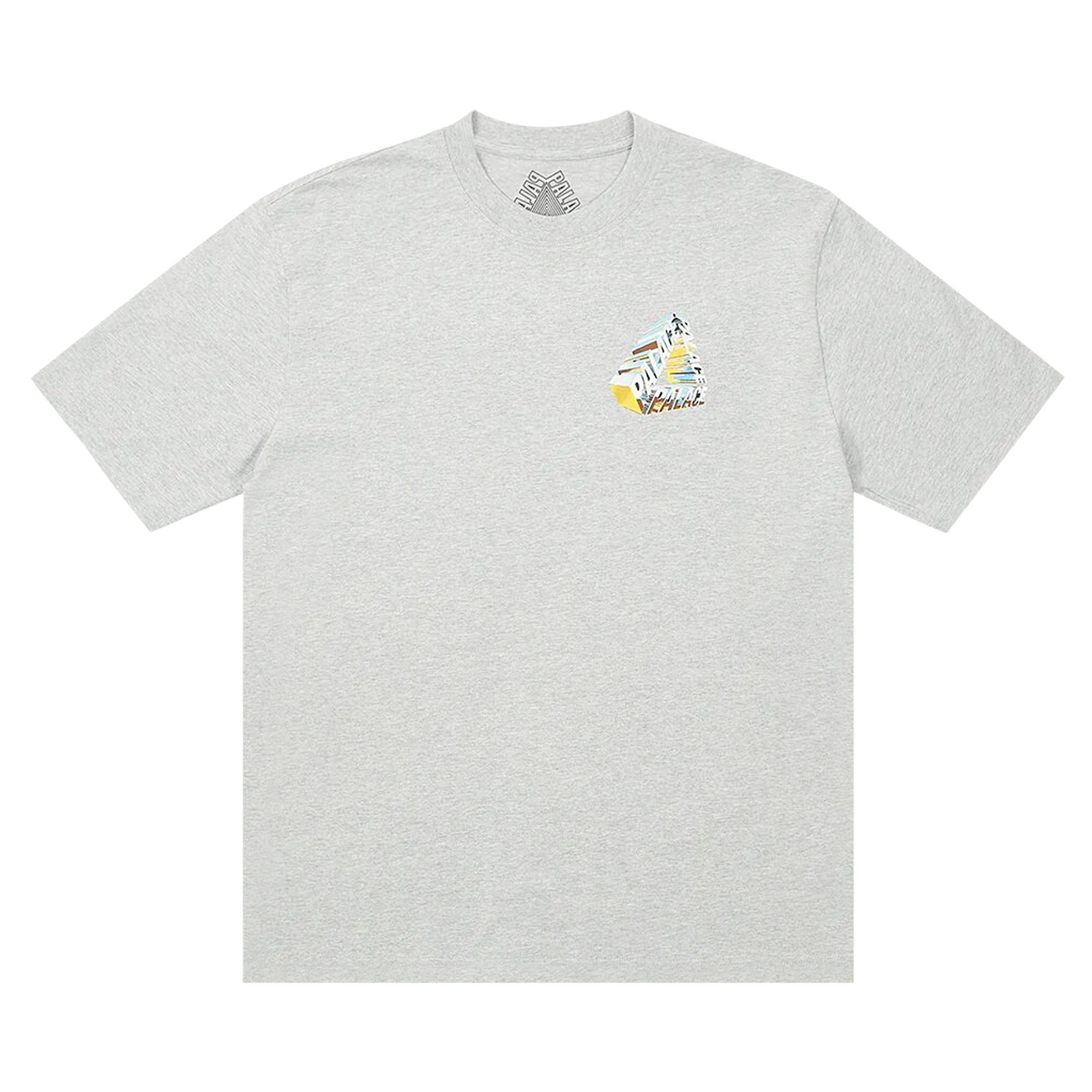 Pre-owned Palace Tri-chrome T-shirt 'grey Marl'