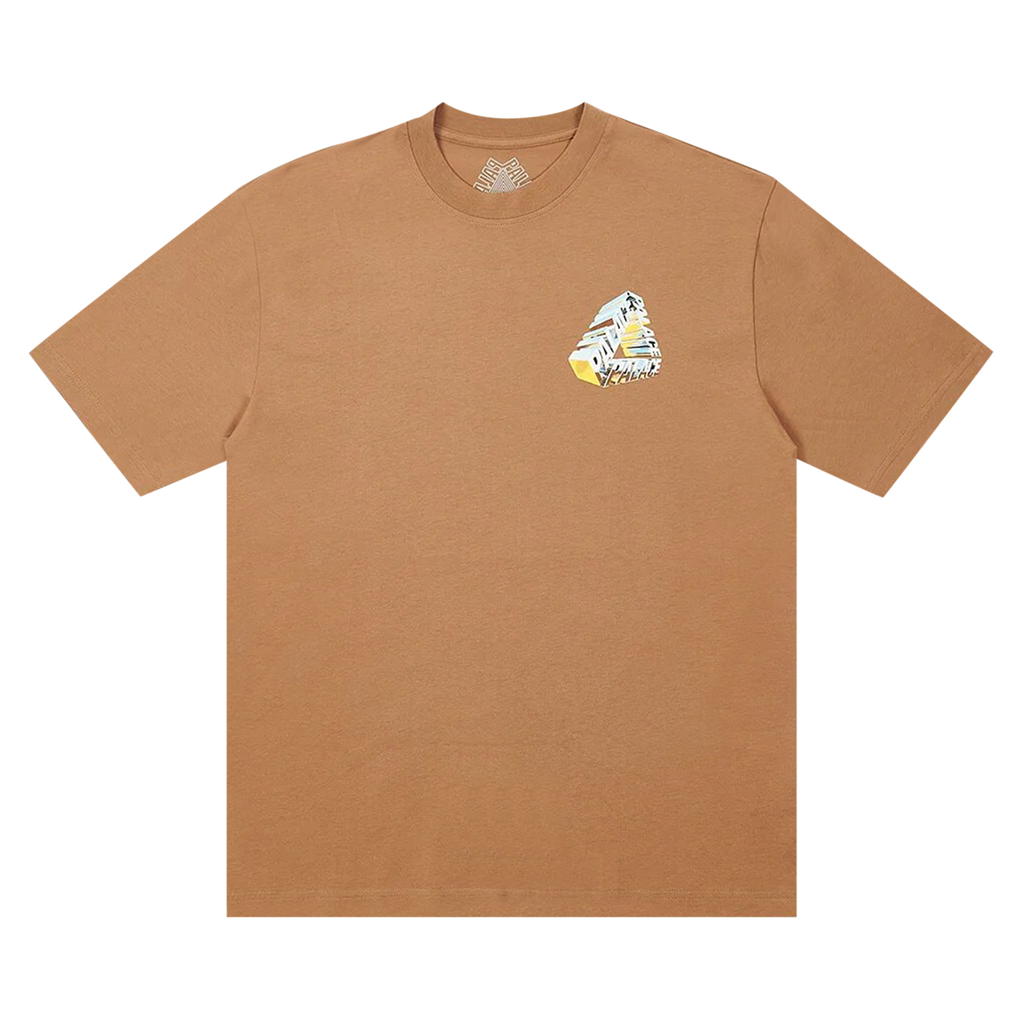 Pre-owned Palace Tri-chrome T-shirt 'mocha' In Brown