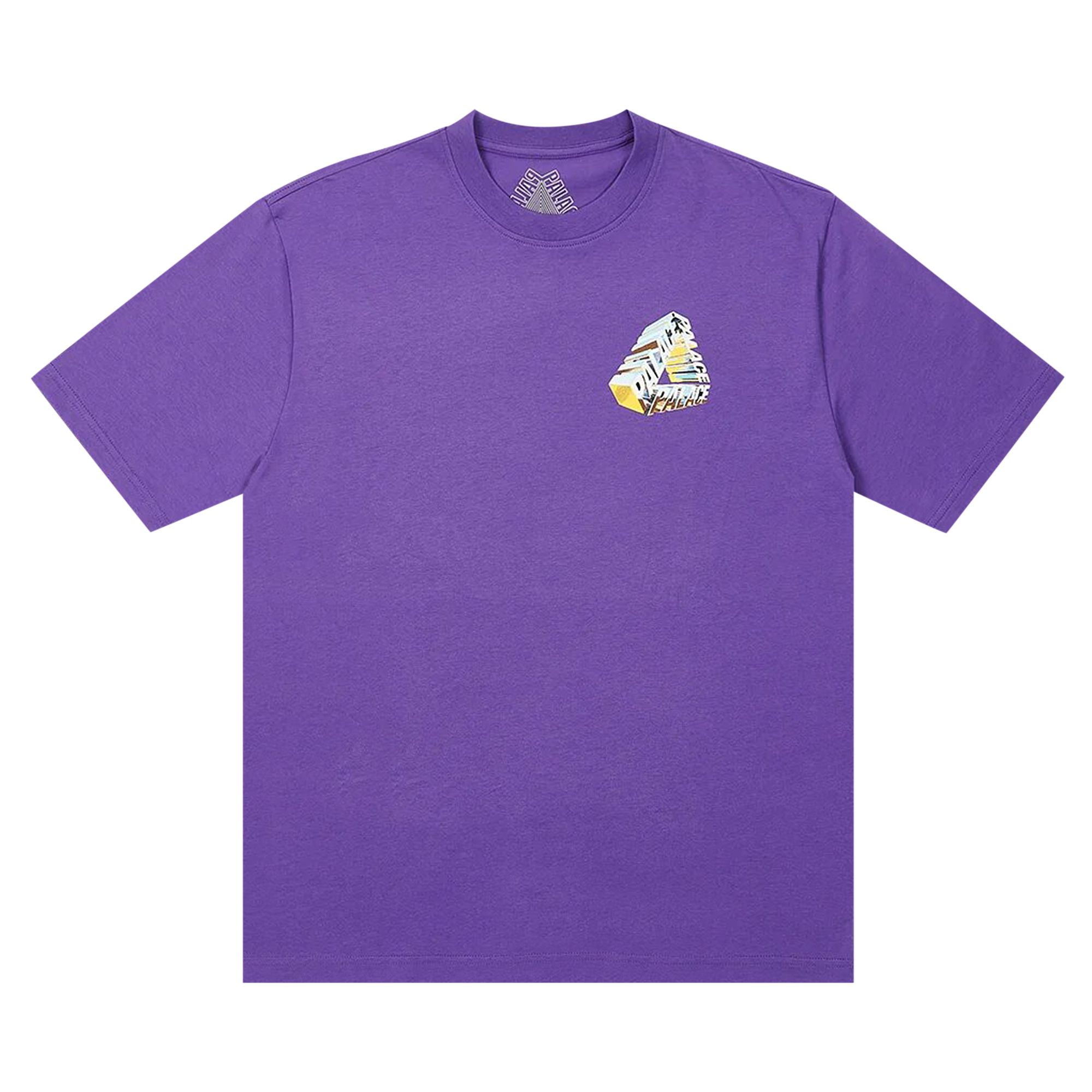 Pre-owned Palace Tri-chrome T-shirt 'regal Purple' | Men's Size Xxl