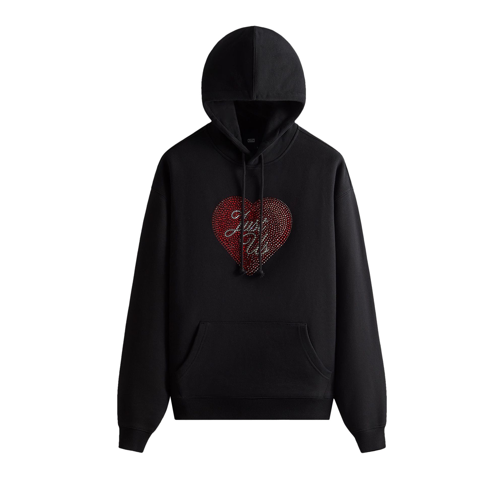 Pre-owned Kith Just Us Hoodie With Swarovski® Crystals 'black' | Men's Size Xl