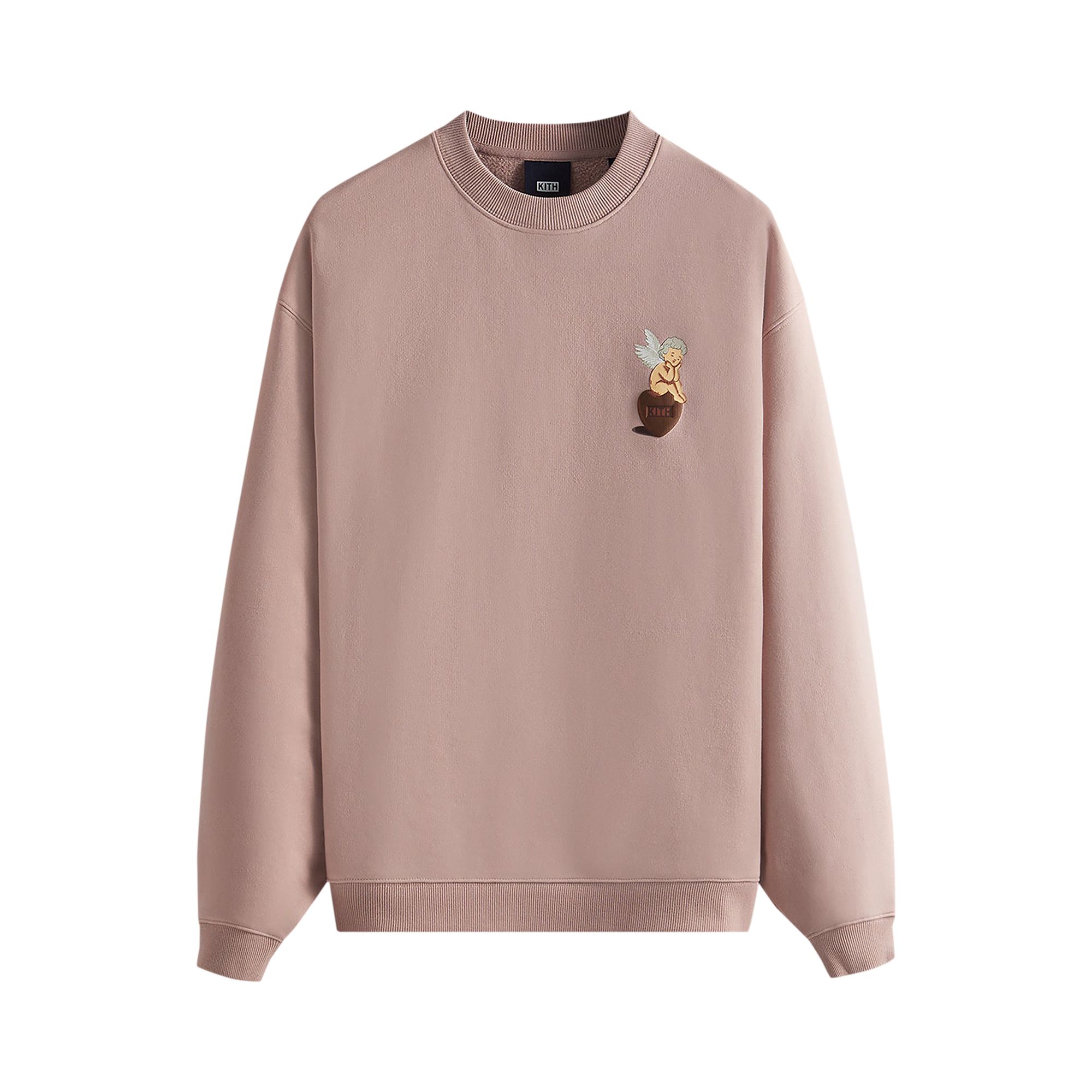 Pre-owned Kith Cupid Iii Crewneck 'morganite' In Pink
