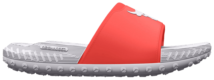 Under Armour Project Rock 3 Slide After Burn White