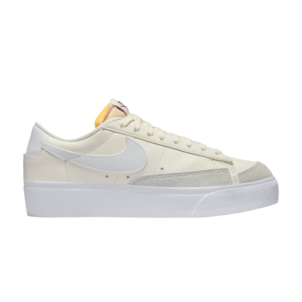 Pre-owned Nike Wmns Blazer Low Platform 'sail' In White