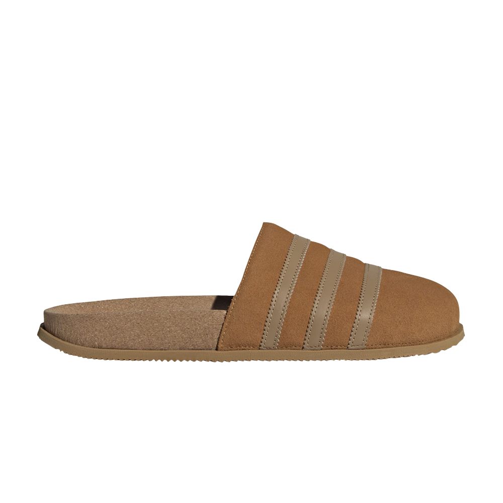 Pre-owned Adidas Originals Adimule Lea Slide 'light Brown'