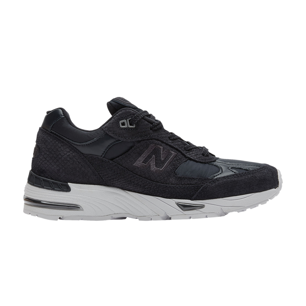Pre-owned New Balance Wmns 991 Made In England 'black Reptile'