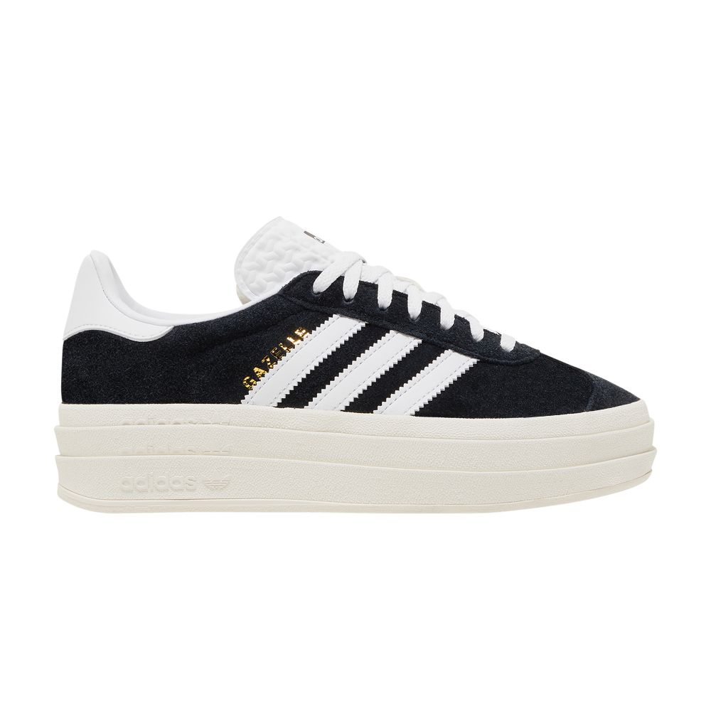 ADIDAS ORIGINALS WMNS GAZELLE BOLD 'BLACK WHITE'