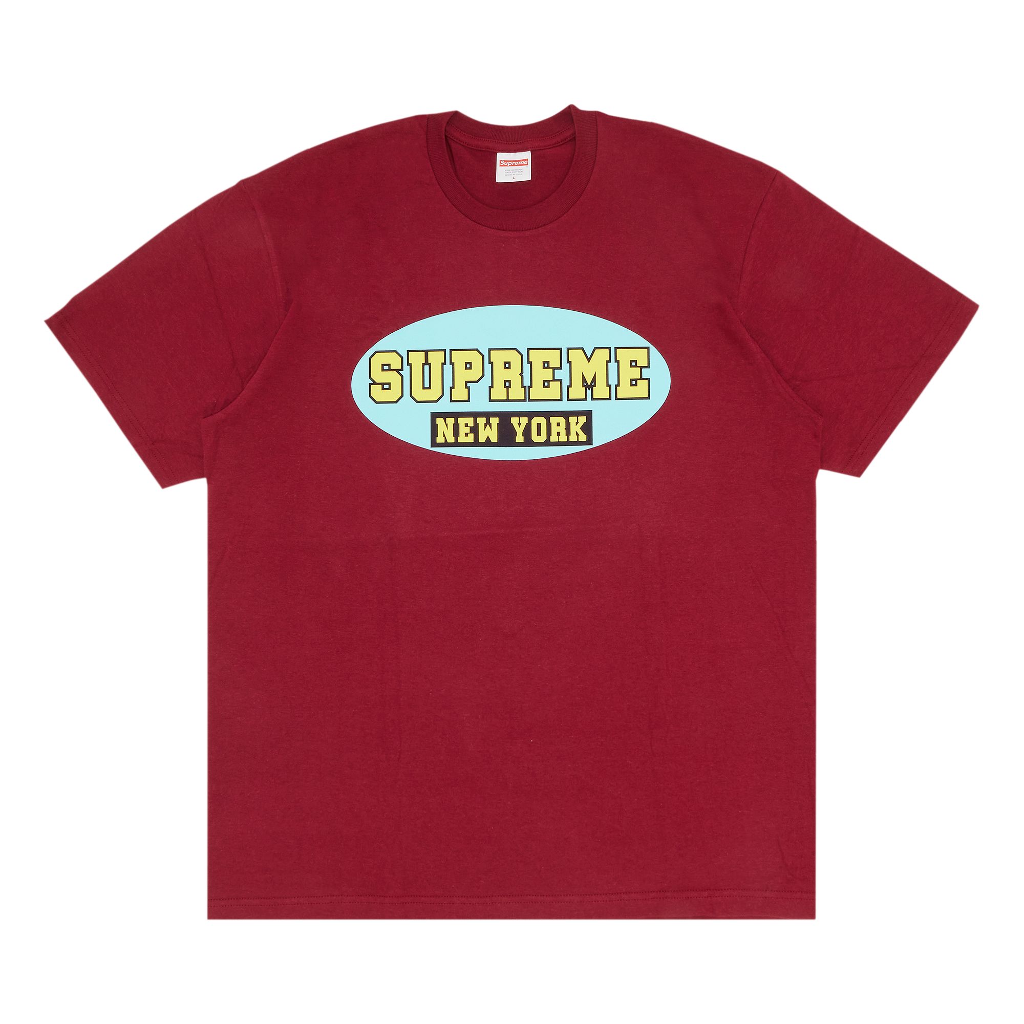 Pre-owned Supreme New York Tee 'cardinal' In Red