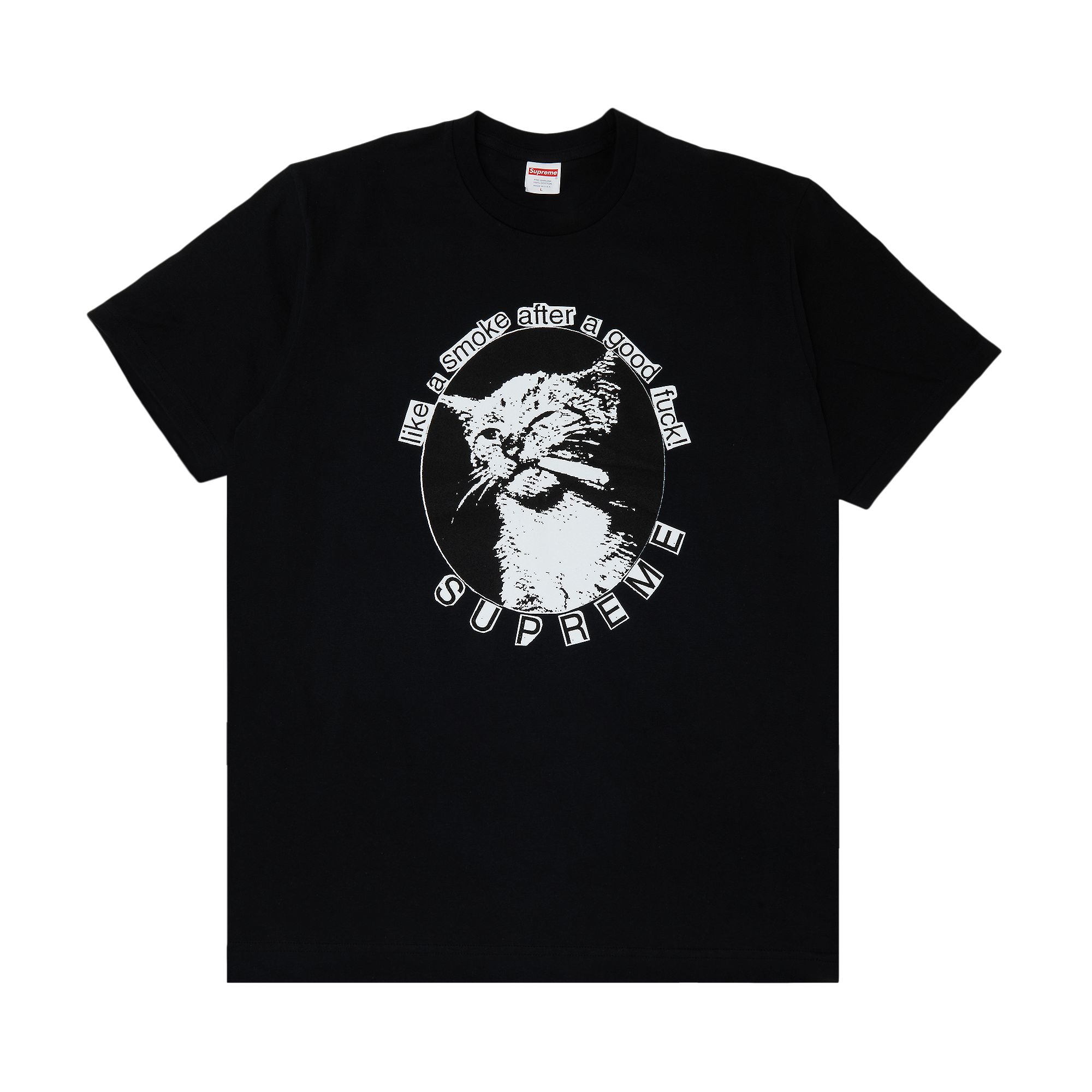 SUPREME SUPREME SMOKE TEE 'BLACK'