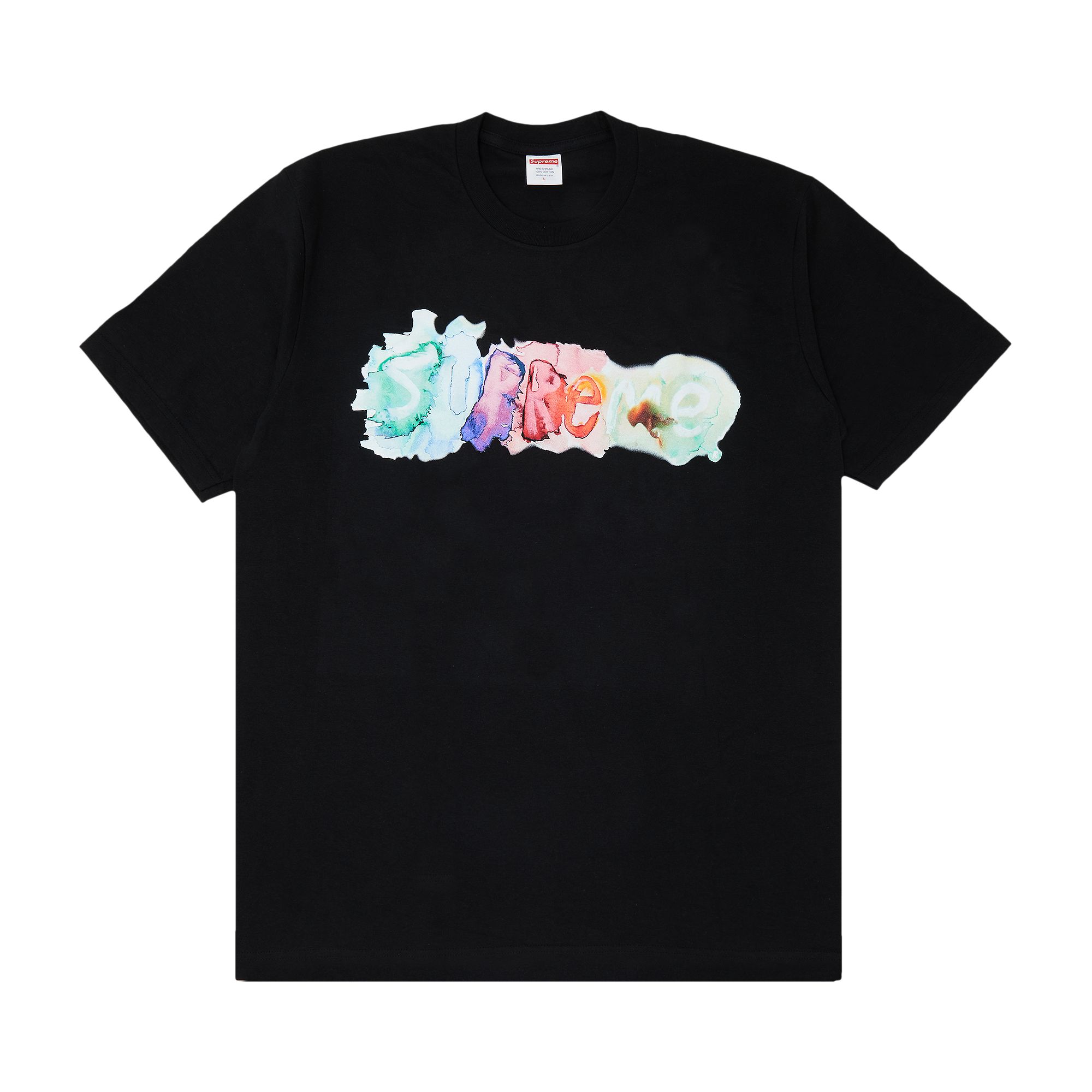 Supreme Watercolor Tee 'Black' | Men's Size L