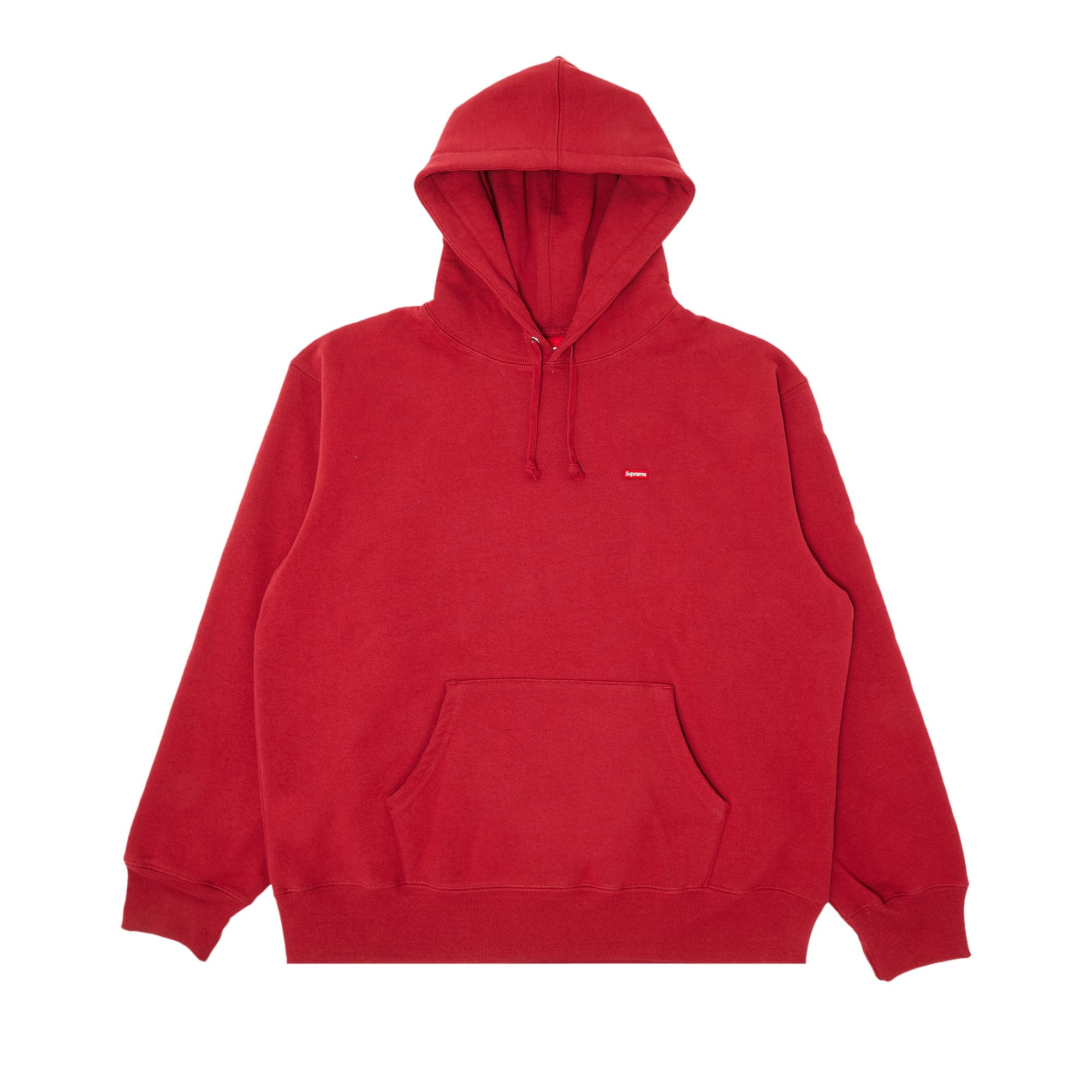 Pre-owned Supreme Small Box Hooded Sweatshirt 'dark Red'