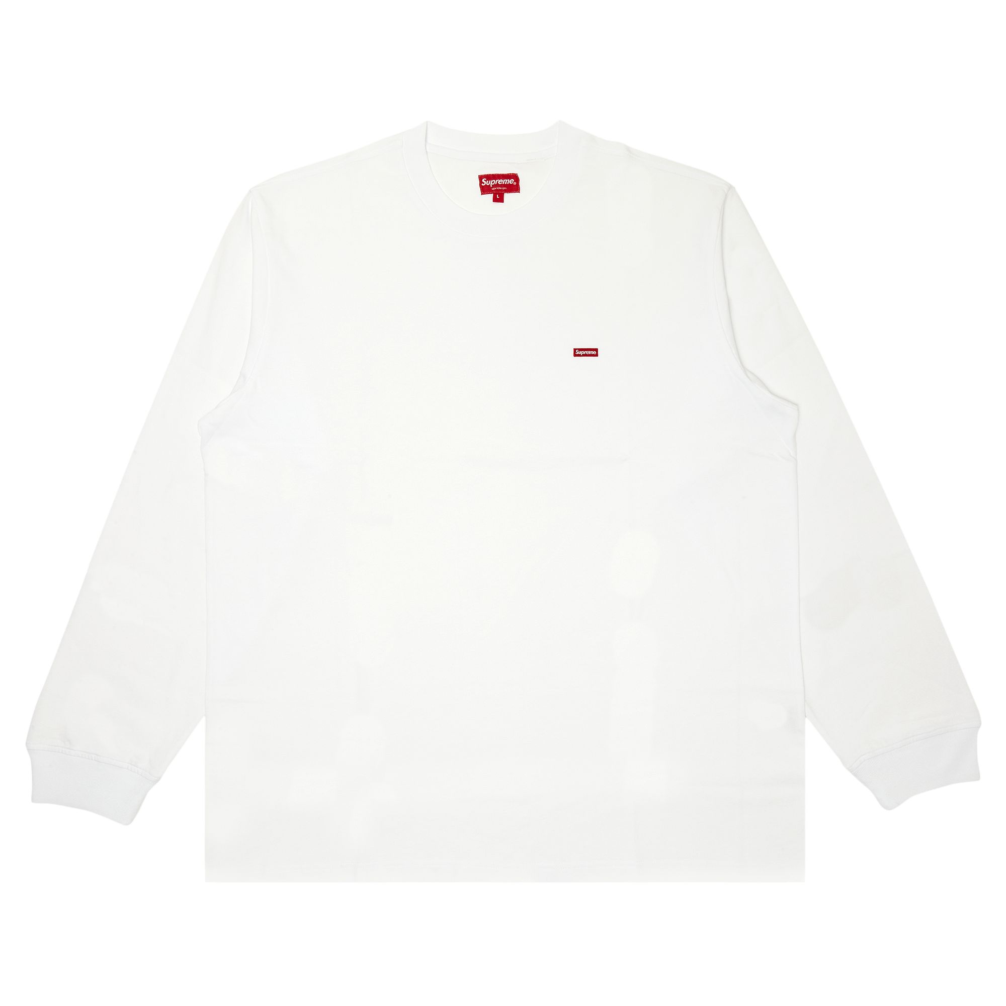 Supreme Small Box Long-Sleeve Tee 'White' | Men's Size 2XL