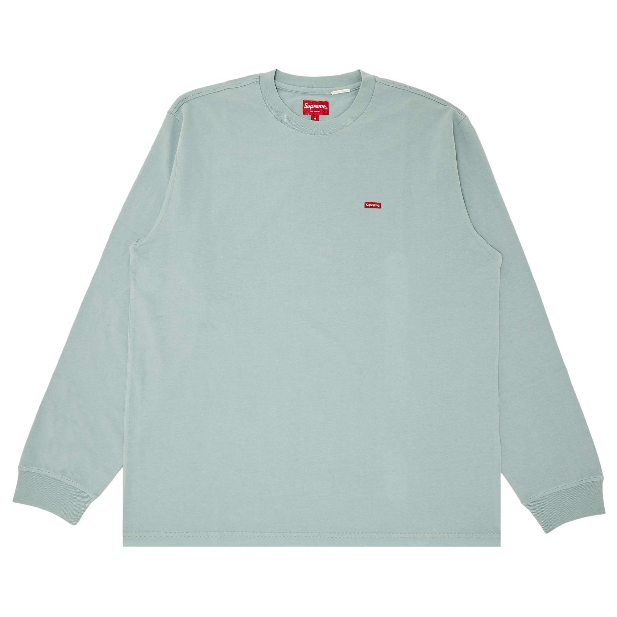 Pre-owned Supreme Small Box Long-sleeve Tee 'light Slate' In Blue