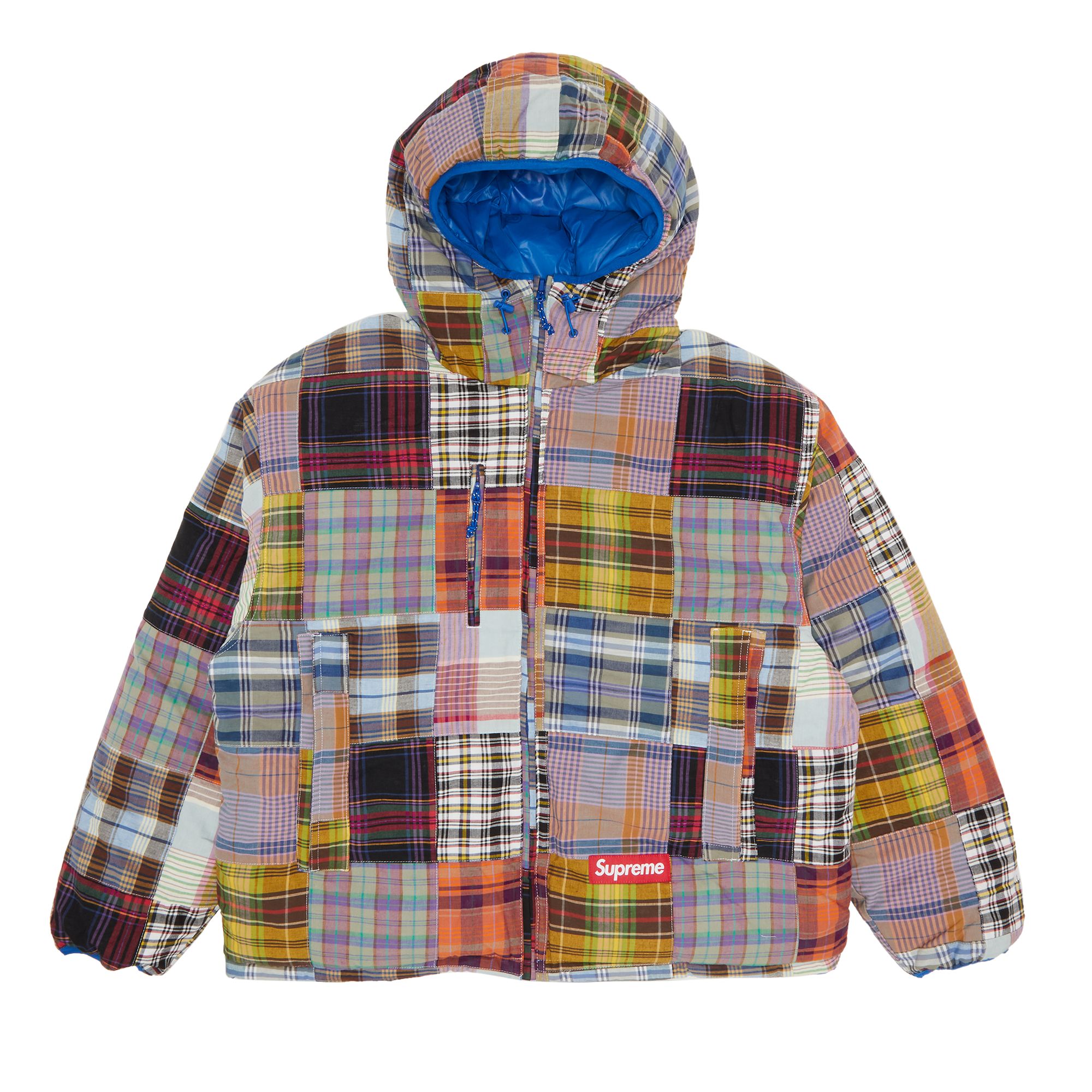 Pre-owned Supreme Madras Reversible Windstopper Puffer Jacket 'multicolor' In Multi-color