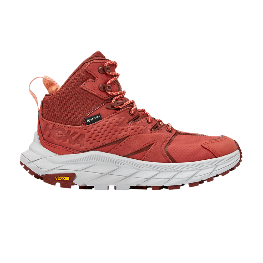 Pre-owned Hoka One One Wmns Anacapa Mid Gore-tex 'hot Sauce' In Red