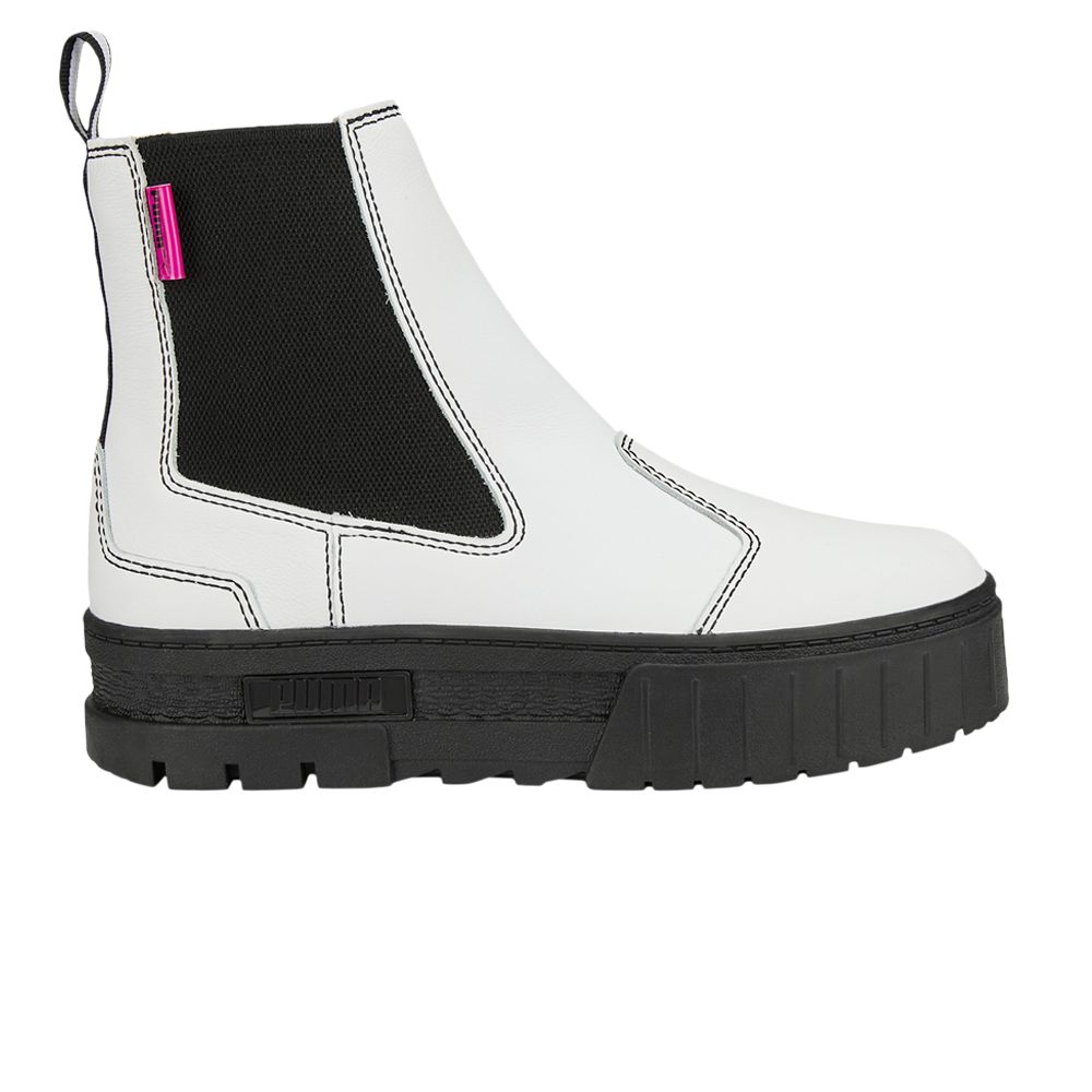 Wmns Mayze Pop Chelsea Boot 'White Black' - 384549-01