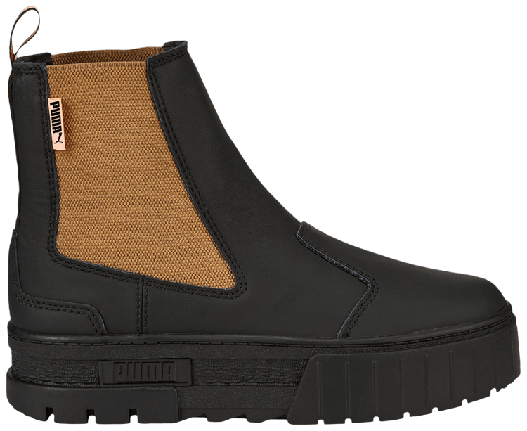 Puma Wmns Mayze Pop Chelsea Boot Black Tigers Eye
