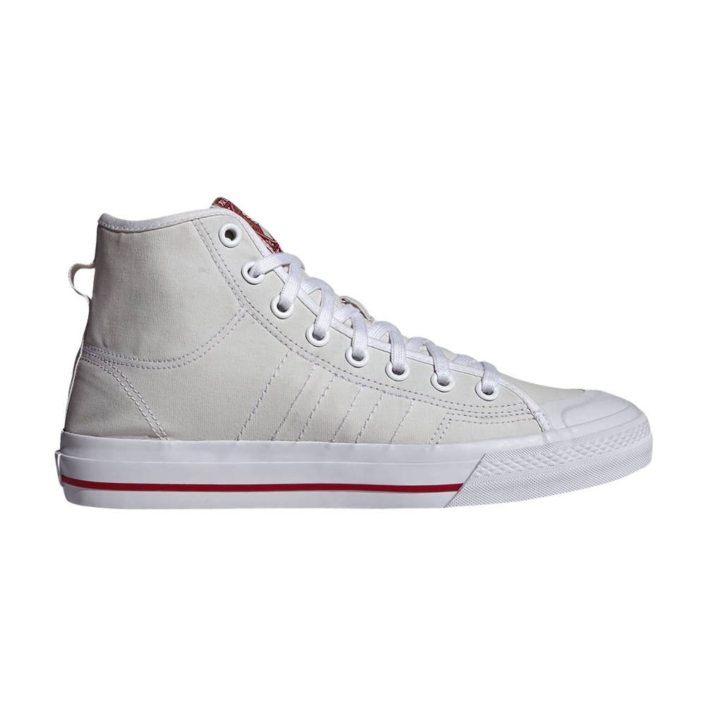 Pre-owned Adidas Originals Nizza High Rf 'friends Forever' In White