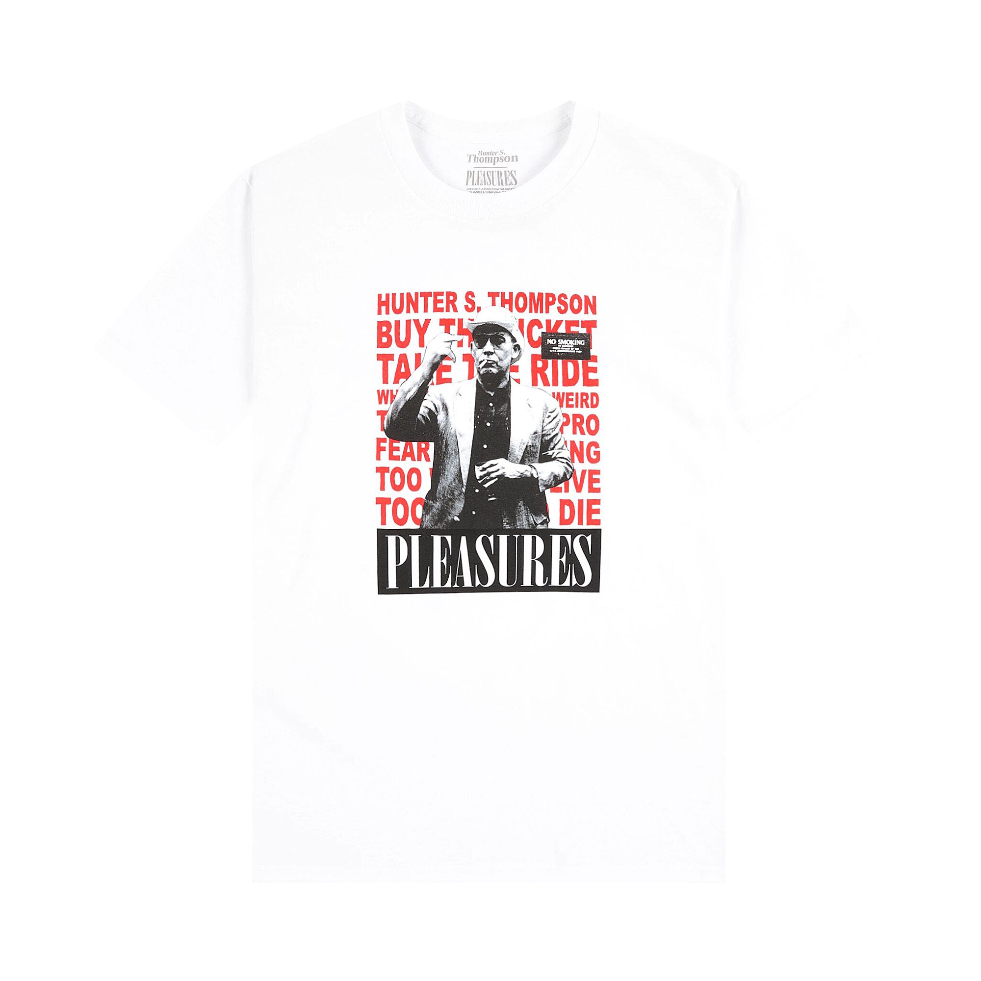 Pleasures No Smoking T-Shirt 'White' | Men's Size XL