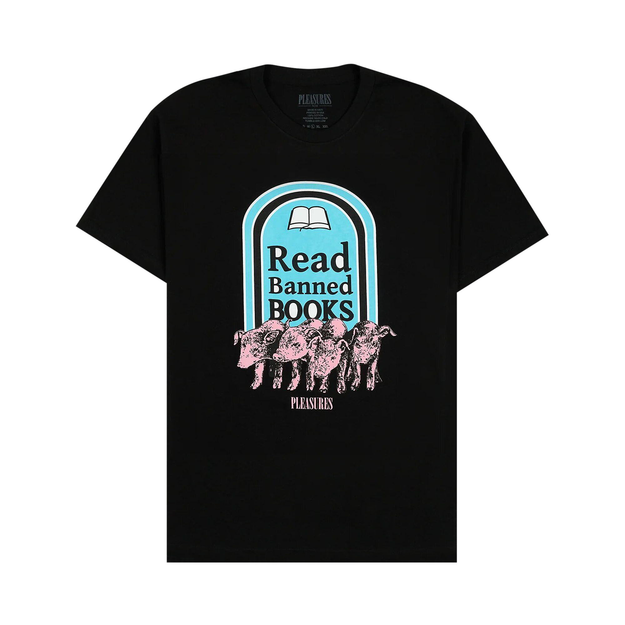 Pre-owned Pleasures Banned Books T-shirt 'black'