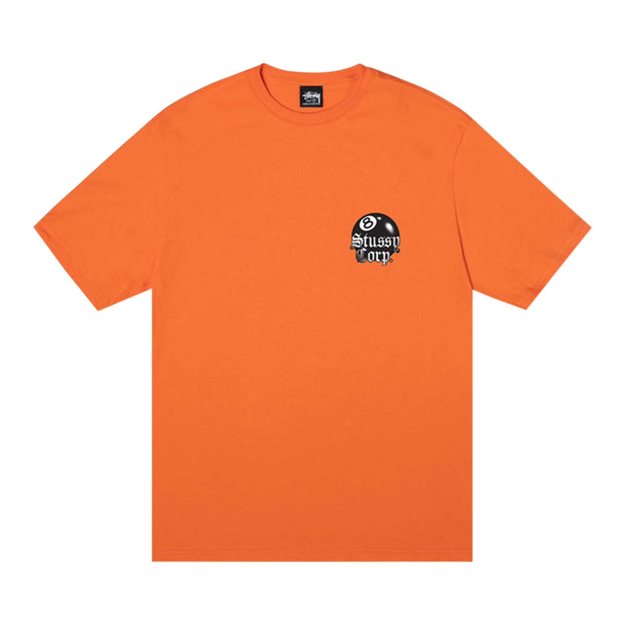 Pre-owned Stussy 8 Ball Corp. Tee 'coral' In Orange