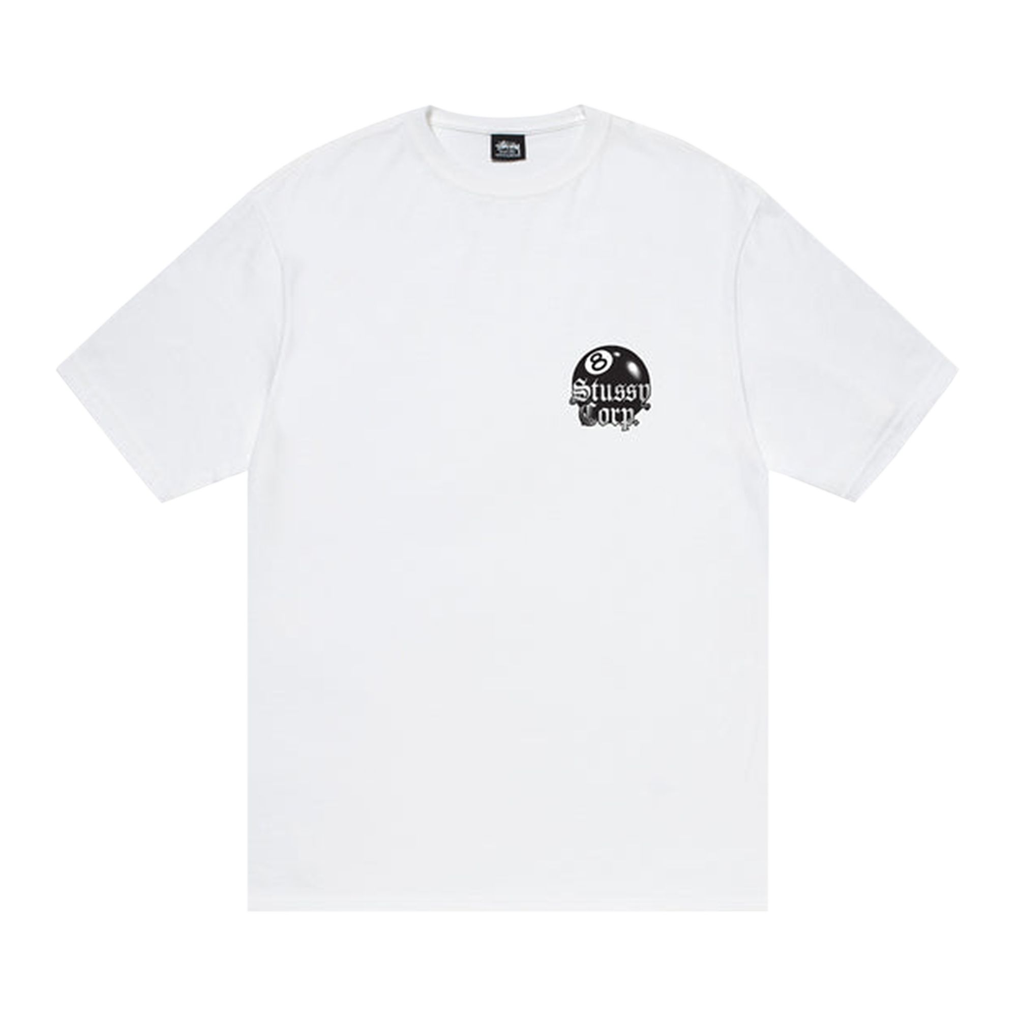 Pre-owned Stussy 8 Ball Corp. Tee 'white'